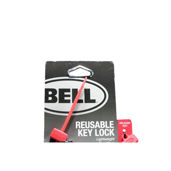🔒Brand New Bell Sports Reusable Lightweight Steel Zip Tie Key‎ Lock w/ Key🔒 - Picture 2 of 8